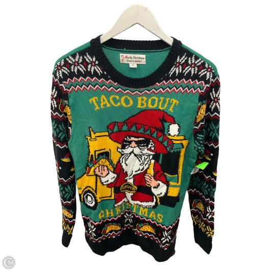 Top Long Sleeve By Clothes Mentor In Green & Red, Size: M