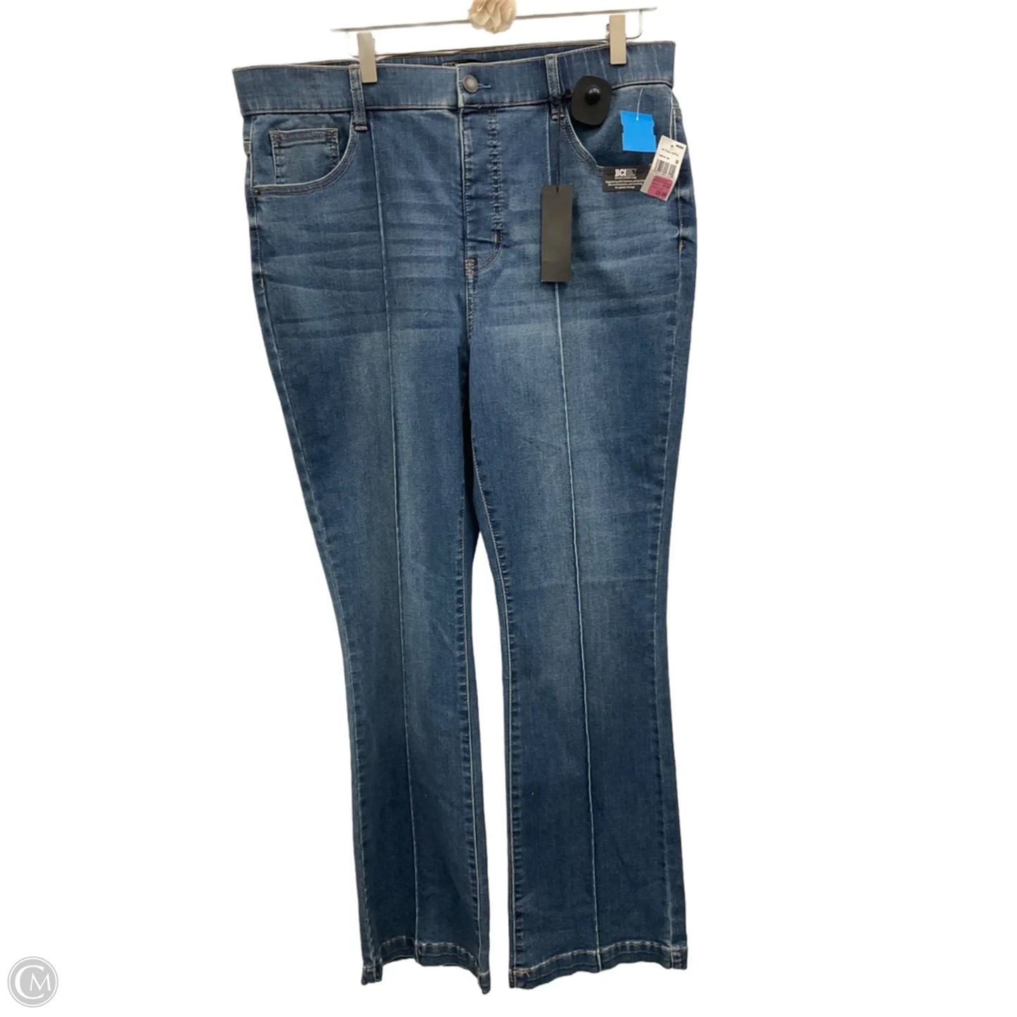 Jeans Flared By Stitch Star In Blue Denim, Size: 16