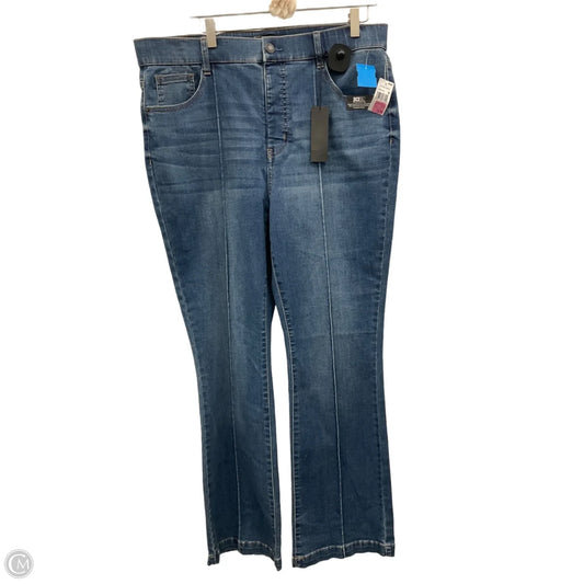 Jeans Flared By Stitch Star In Blue Denim, Size: 16