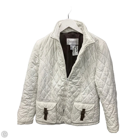 Coat Puffer & Quilted By Chadwicks In White, Size: S