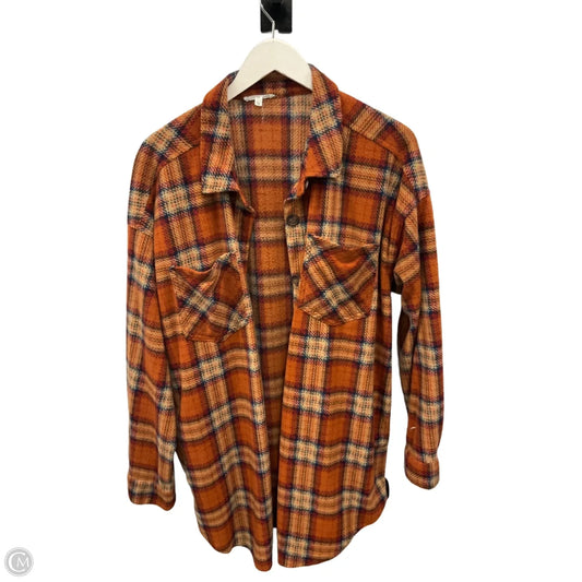 Top Long Sleeve By Maurices In Orange, Size: 1x