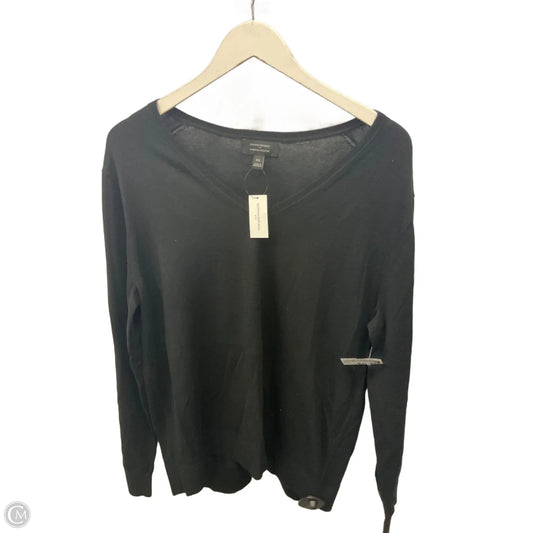 Top Long Sleeve By Banana Republic In Black, Size: Xl