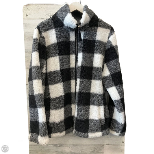 Jacket Faux Fur & Sherpa By Members Mark In Black & White, Size: Xl