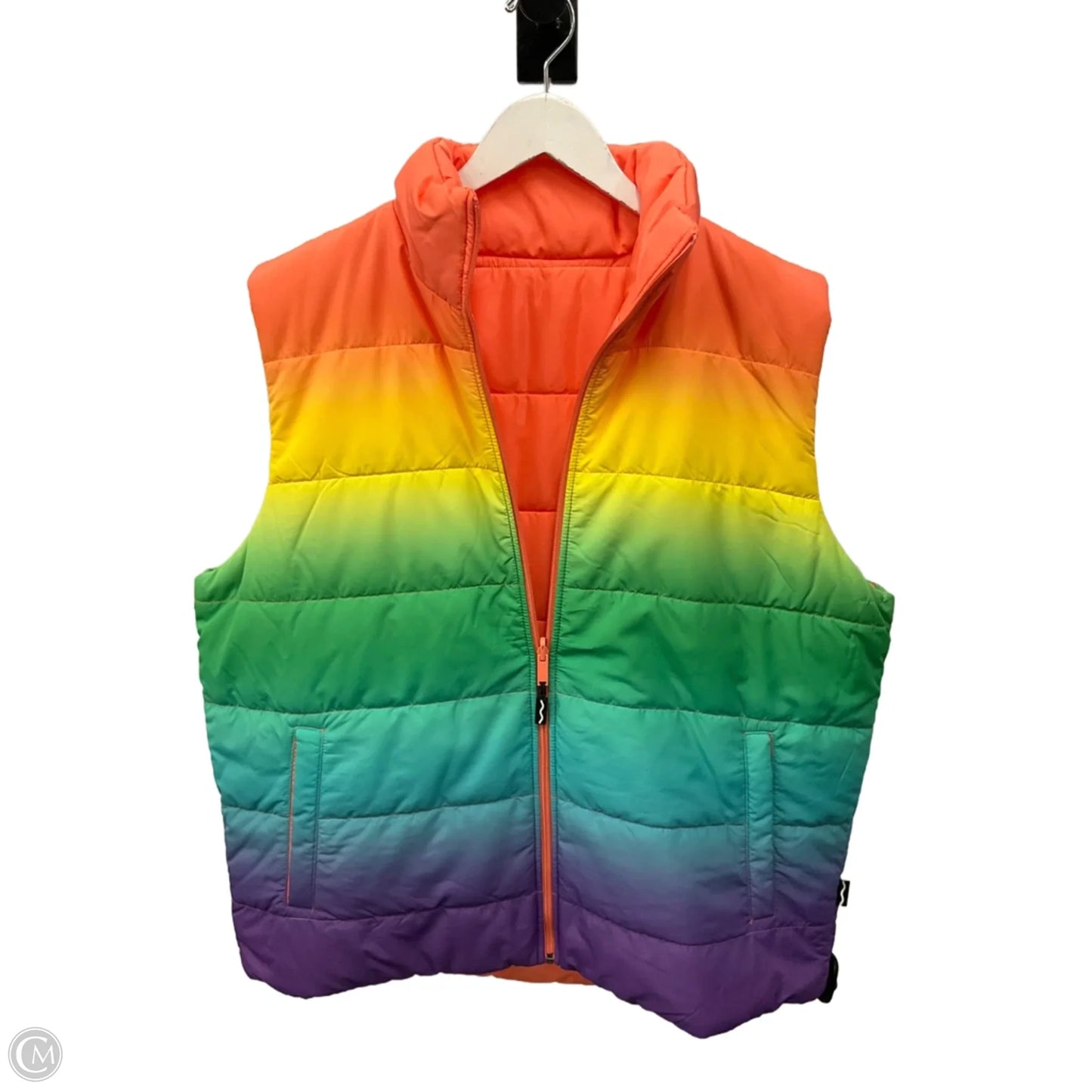 Vest Puffer & Quilted By Clothes Mentor In Multi-colored, Size: Xl