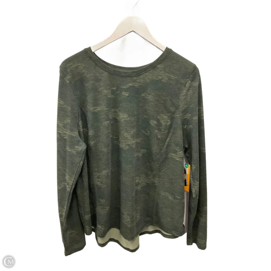 Athletic Top Long Sleeve Crewneck By Avia In Green, Size: Xl