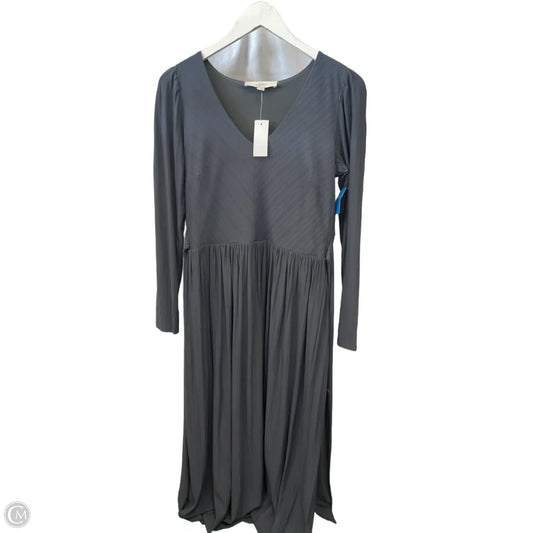 Dress Casual Midi By Loft In Grey, Size: S