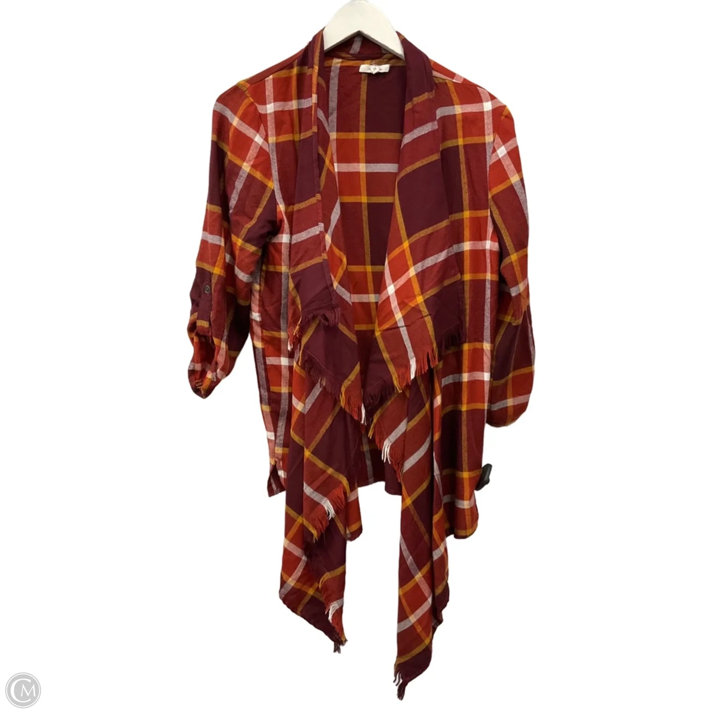 Cardigan By Maurices In Orange & Red, Size: M