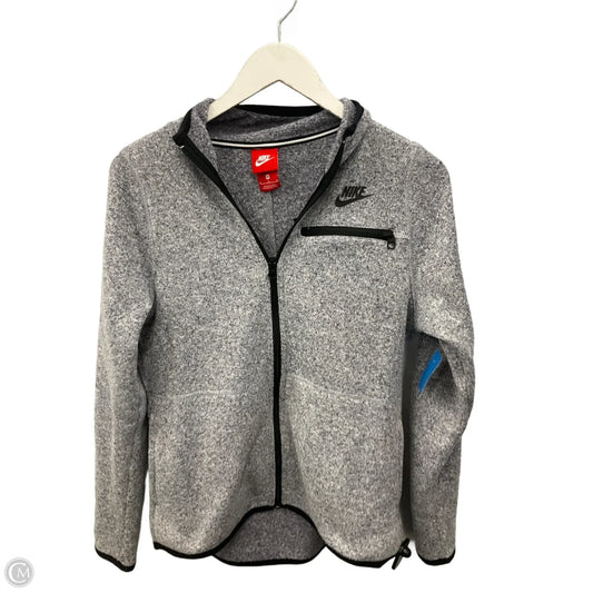 Athletic Jacket By Nike Apparel In Grey, Size: M