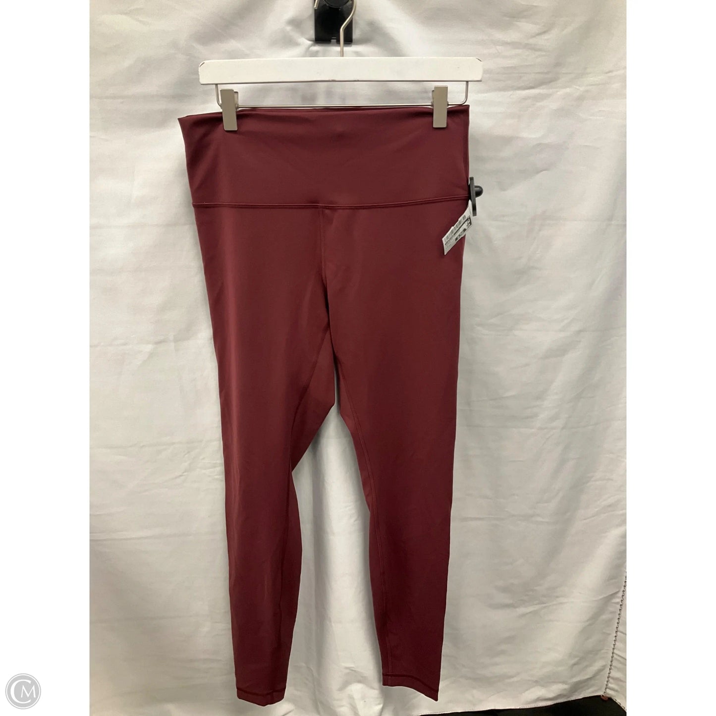Athletic Leggings By Lululemon In Maroon, Size: 12