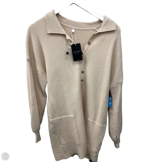 Dress Sweater By Clothes Mentor In Beige, Size: S