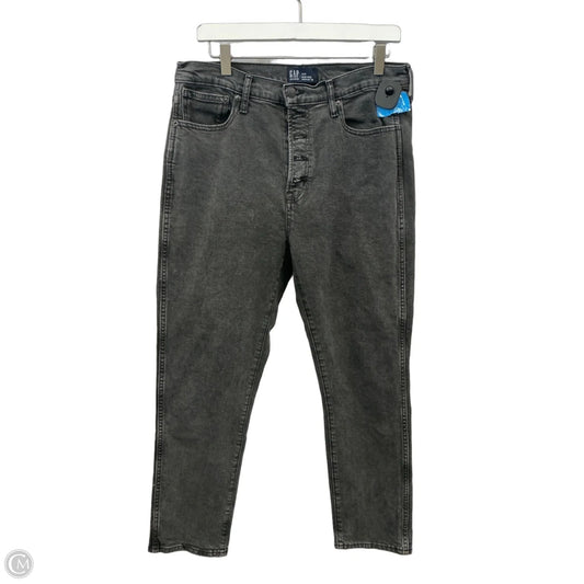 Jeans Straight By Gap In Black, Size: 12