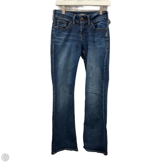 Jeans Flared By Silver In Blue Denim, Size: 2