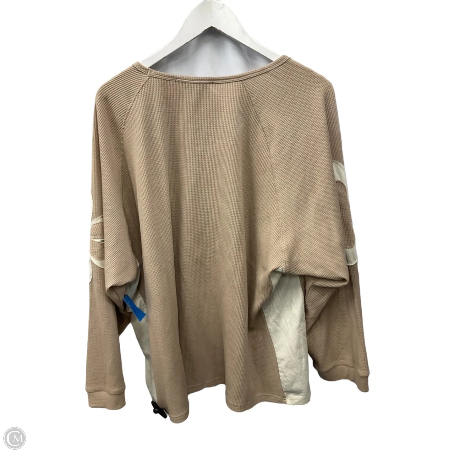 Top Long Sleeve By Davi & Dani In Tan, Size: 2x