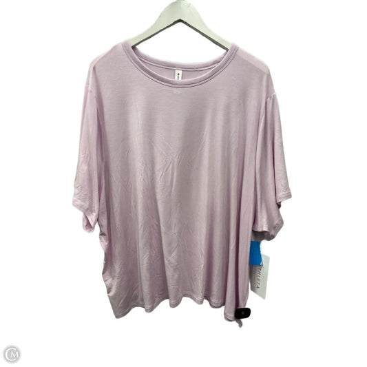 Athletic Top Short Sleeve By Athleta In Pink, Size: 3x