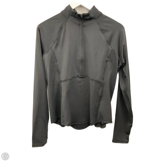 Athletic Top Long Sleeve Collar By Old Navy In Black, Size: L