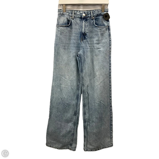 Jeans Wide Leg By Pull&bear In Blue Denim, Size: 4