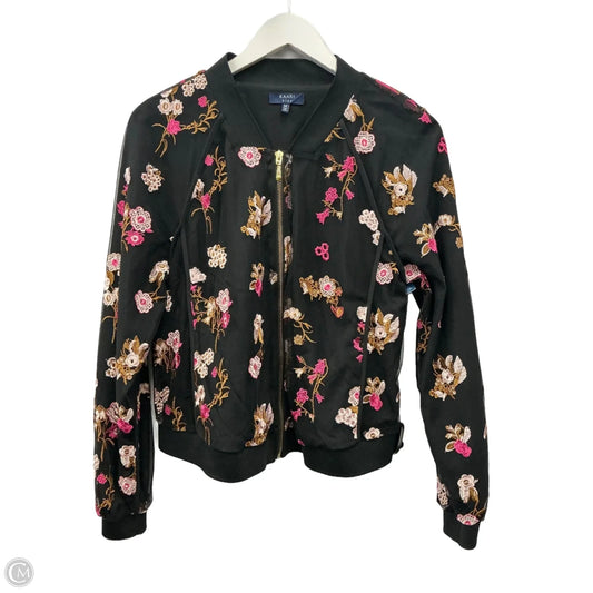Jacket Other By Kaari Blue In Black & Pink, Size: M