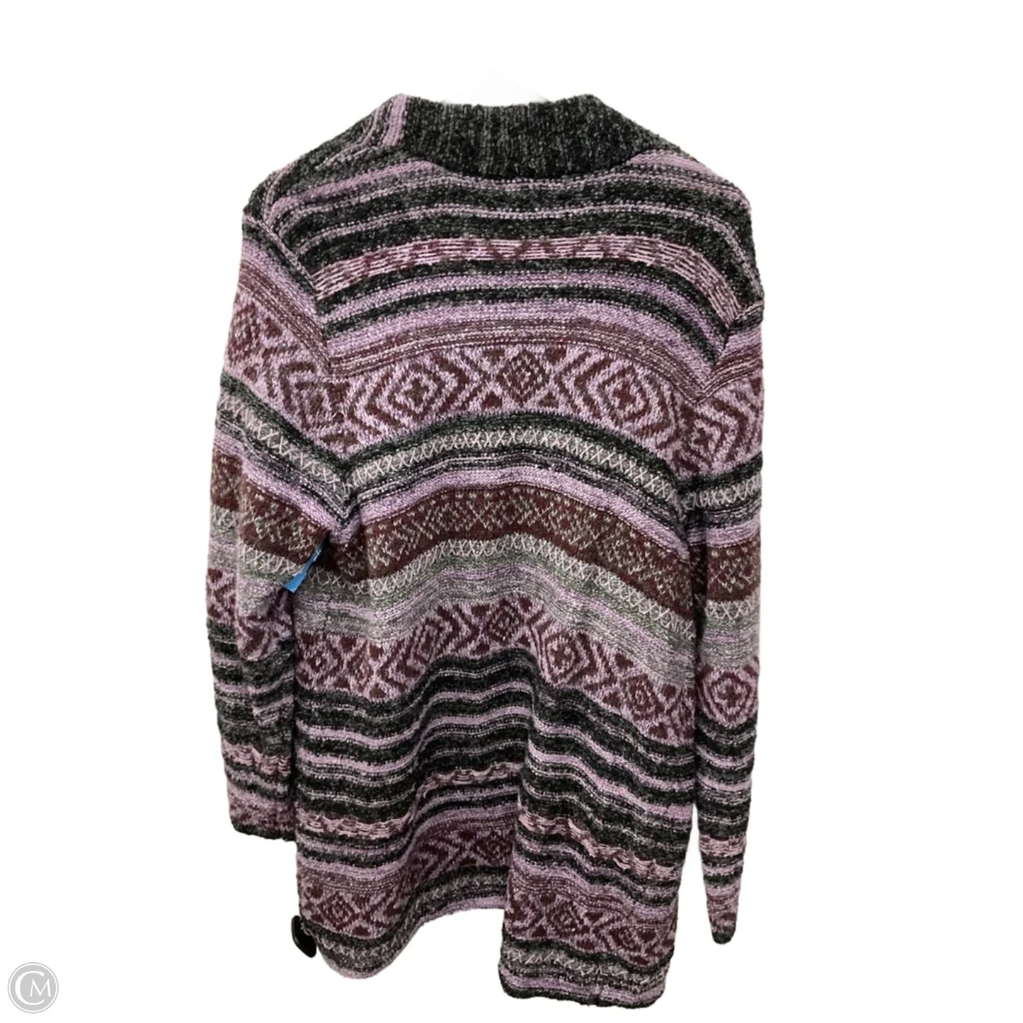 Sweater Cardigan By Christopher And Banks In Purple, Size: L