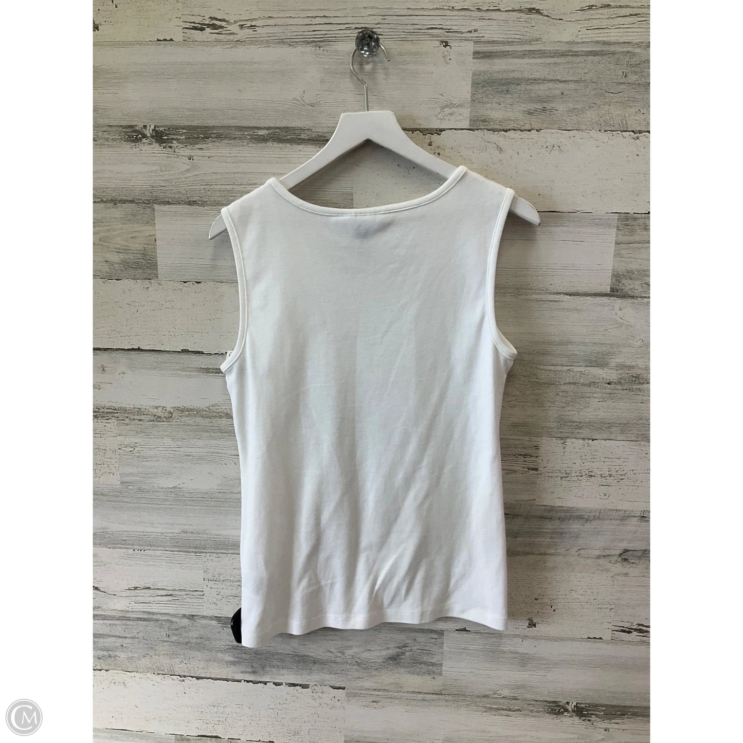 Top Sleeveless By Karen Scott In White, Size: M
