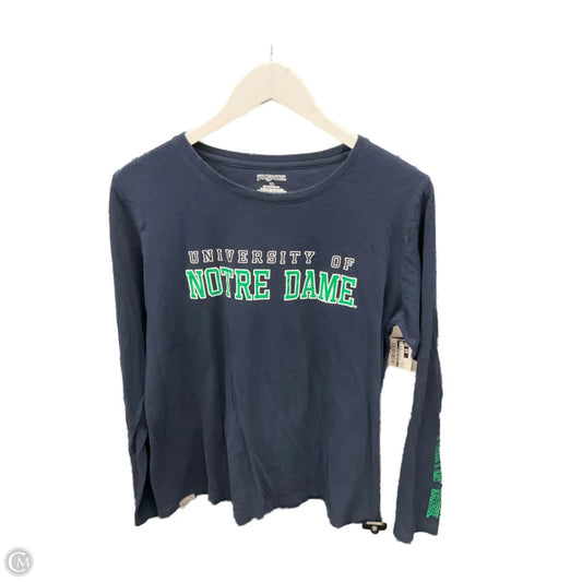 Athletic Top Long Sleeve Crewneck By Clothes Mentor In Blue, Size: Xl