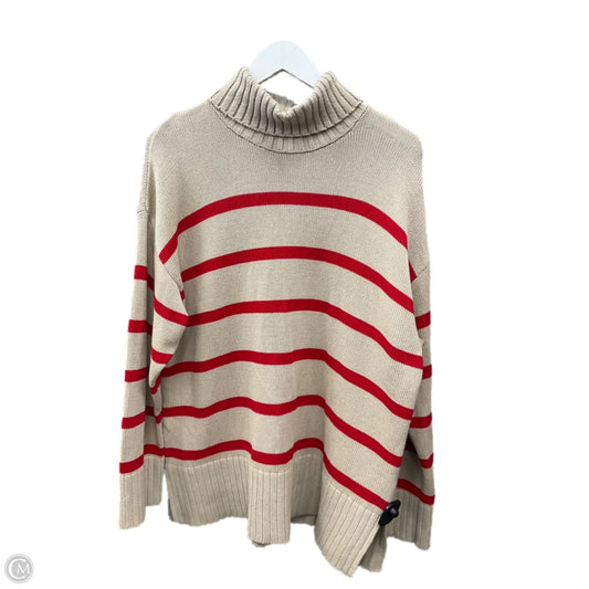 Sweater By Old Navy In Brown & Red, Size: L