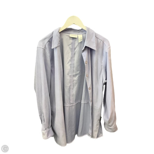 Top Long Sleeve By Elisabeth In Purple, Size: L