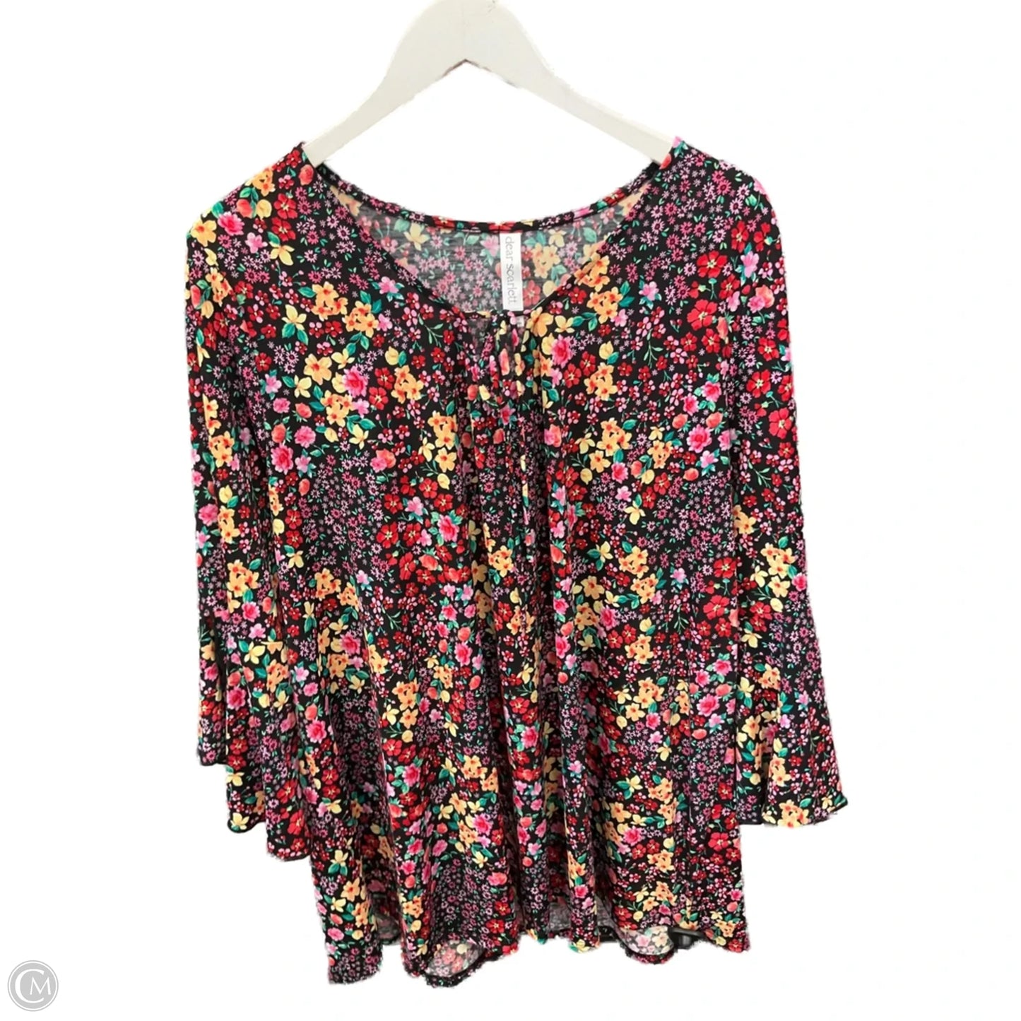 Top Long Sleeve By Clothes Mentor In Black, Size: 3x