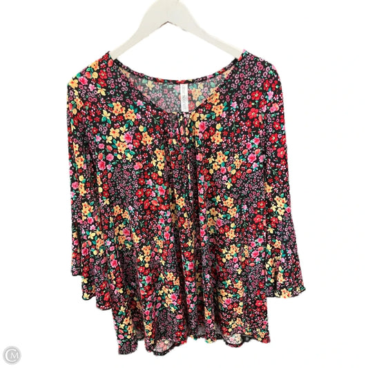 Top Long Sleeve By Clothes Mentor In Black, Size: 3x