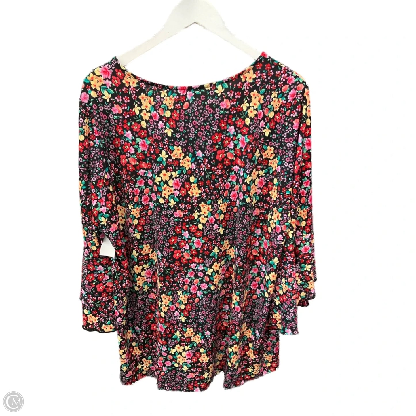 Top Long Sleeve By Clothes Mentor In Black, Size: 3x