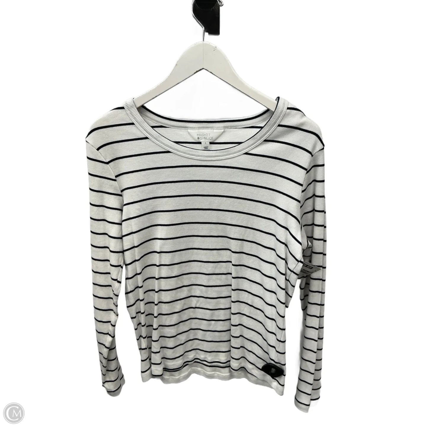 Top Long Sleeve By Market & Spruce In White, Size: L