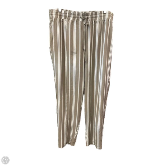 Pants Wide Leg By Soho Design Group In Beige, Size: L