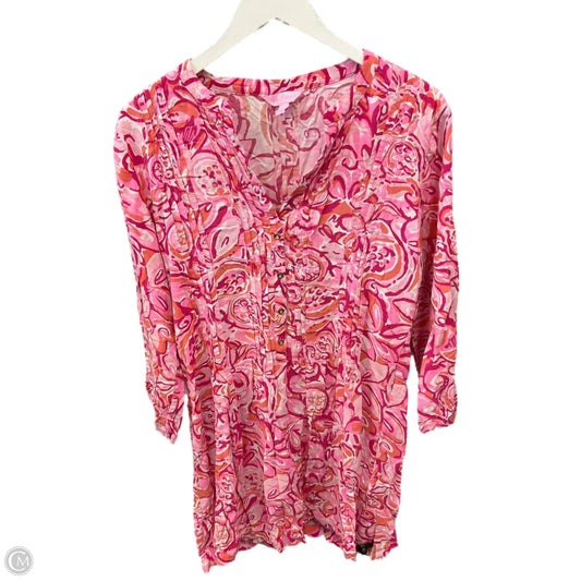 Dress Designer By Lilly Pulitzer In Pink, Size: L