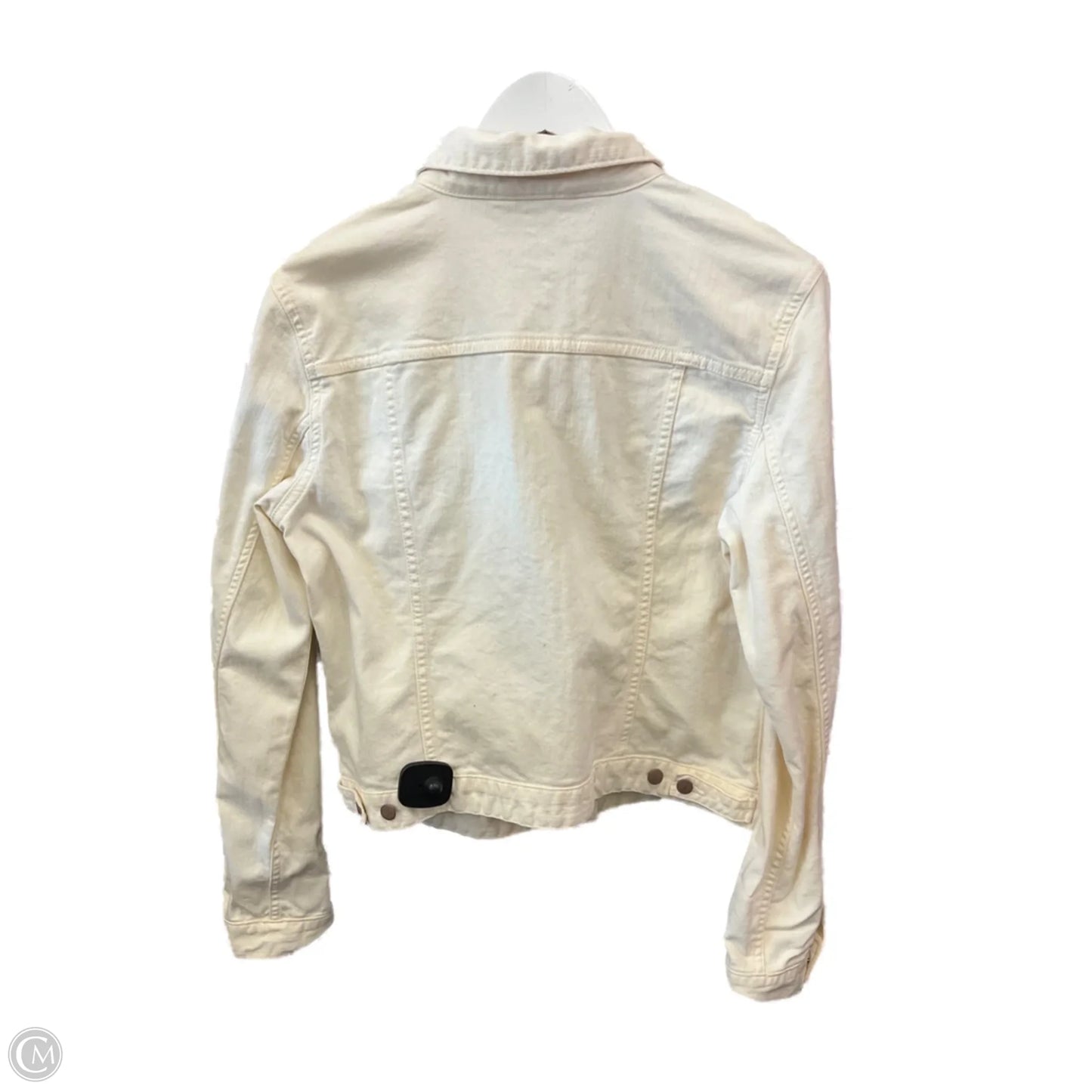 Jacket Denim By Gap In Cream, Size: M