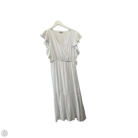 Dress Casual Midi By Clothes Mentor In White, Size: M