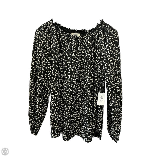 Top Long Sleeve By Style And Company In Black, Size: 1x