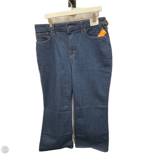 Jeans Wide Leg By J. Crew In Blue Denim, Size: 14