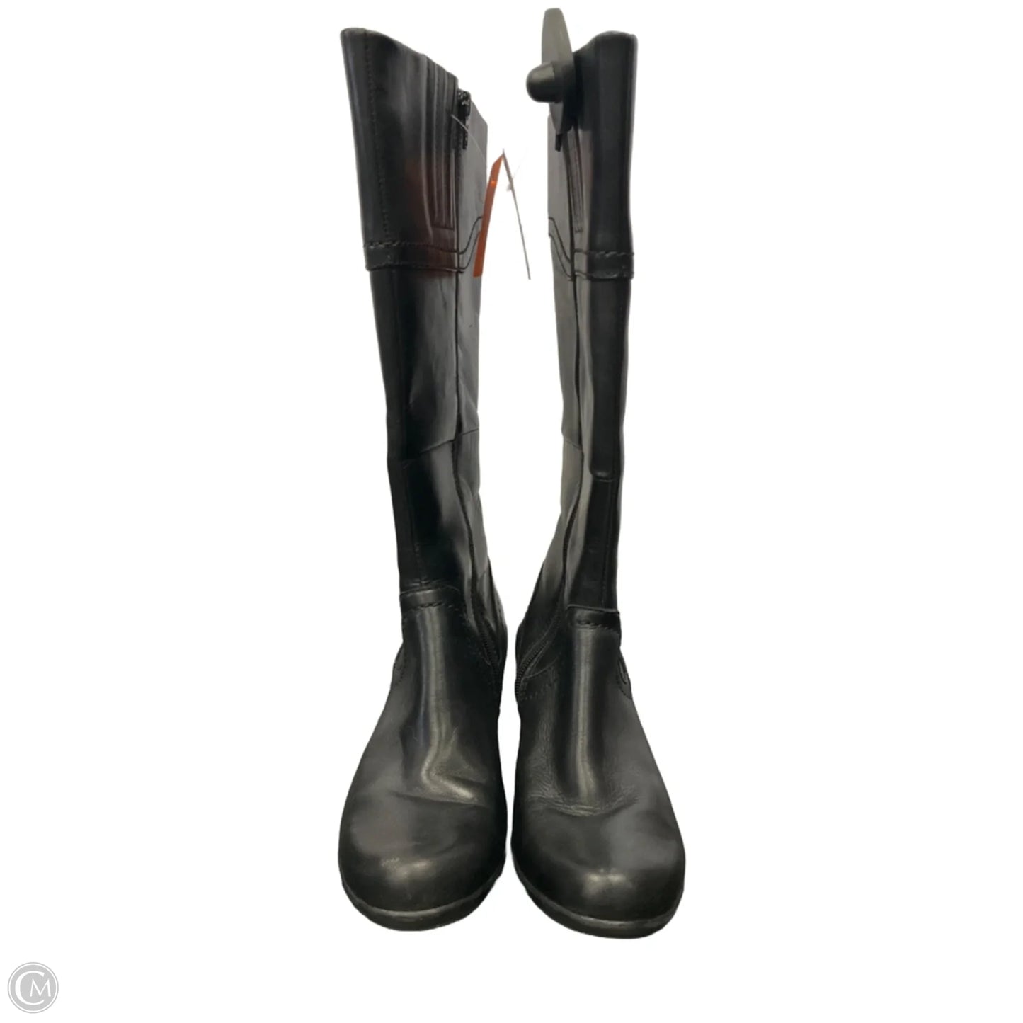 Boots Mid-calf Heels By Clarks In Black, Size: 6