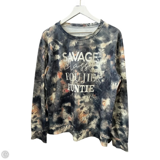 Top Long Sleeve By Clothes Mentor In Multi-colored, Size: L