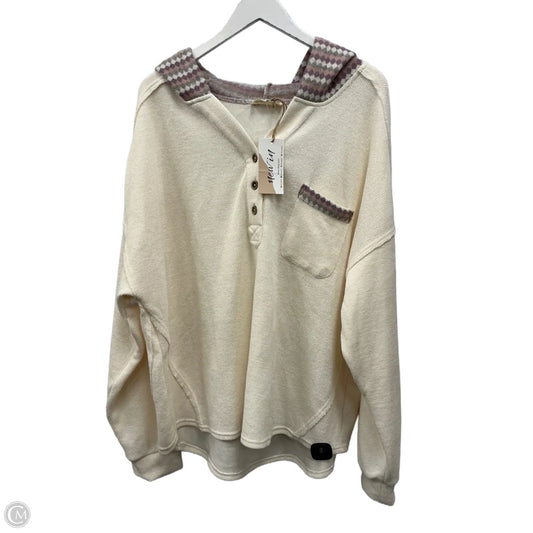 Top Long Sleeve By New In In Cream, Size: 2x