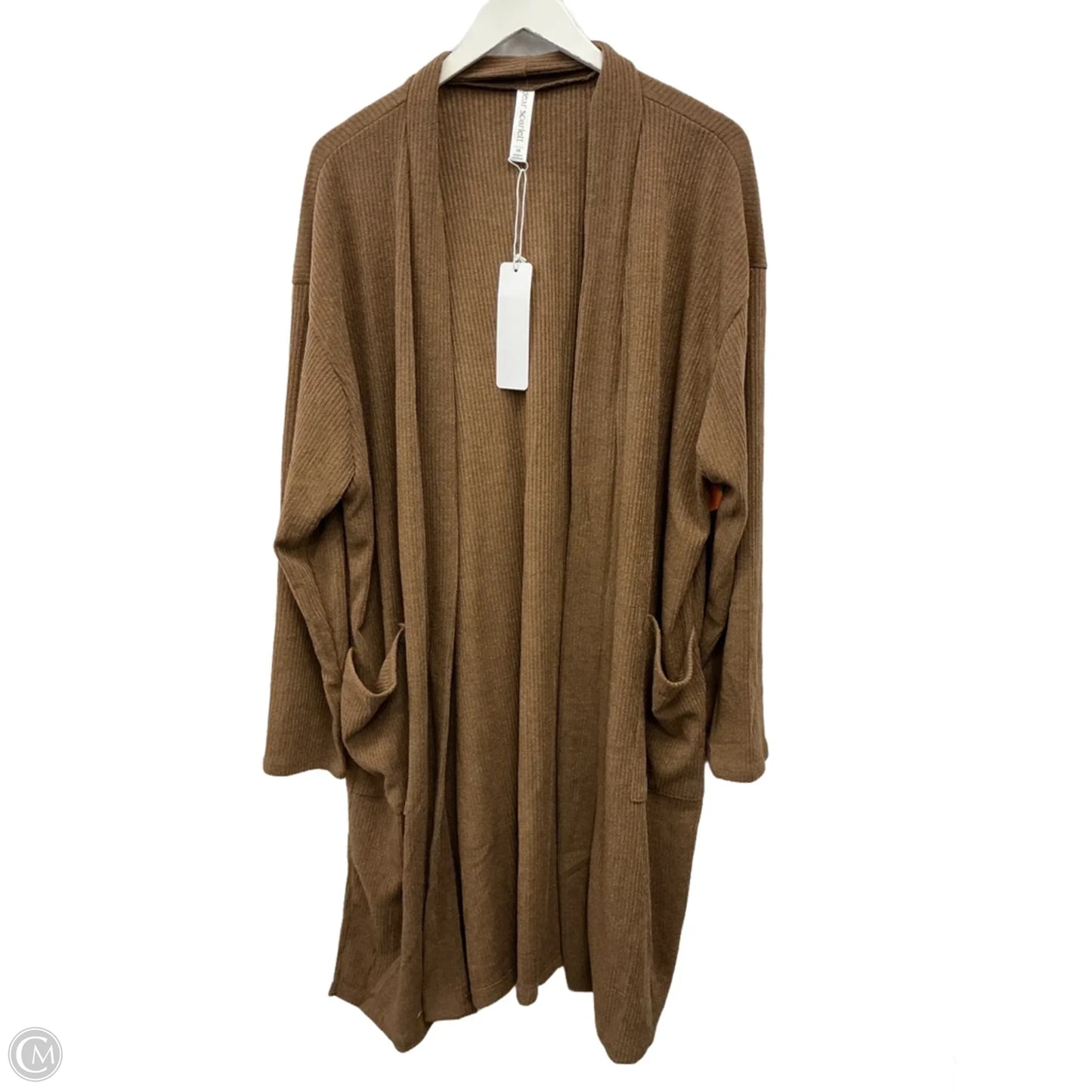 Cardigan By Dear Scarlett In Brown, Size: 2x