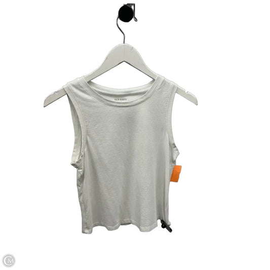 Top Sleeveless Basic By Old Navy In White, Size: S