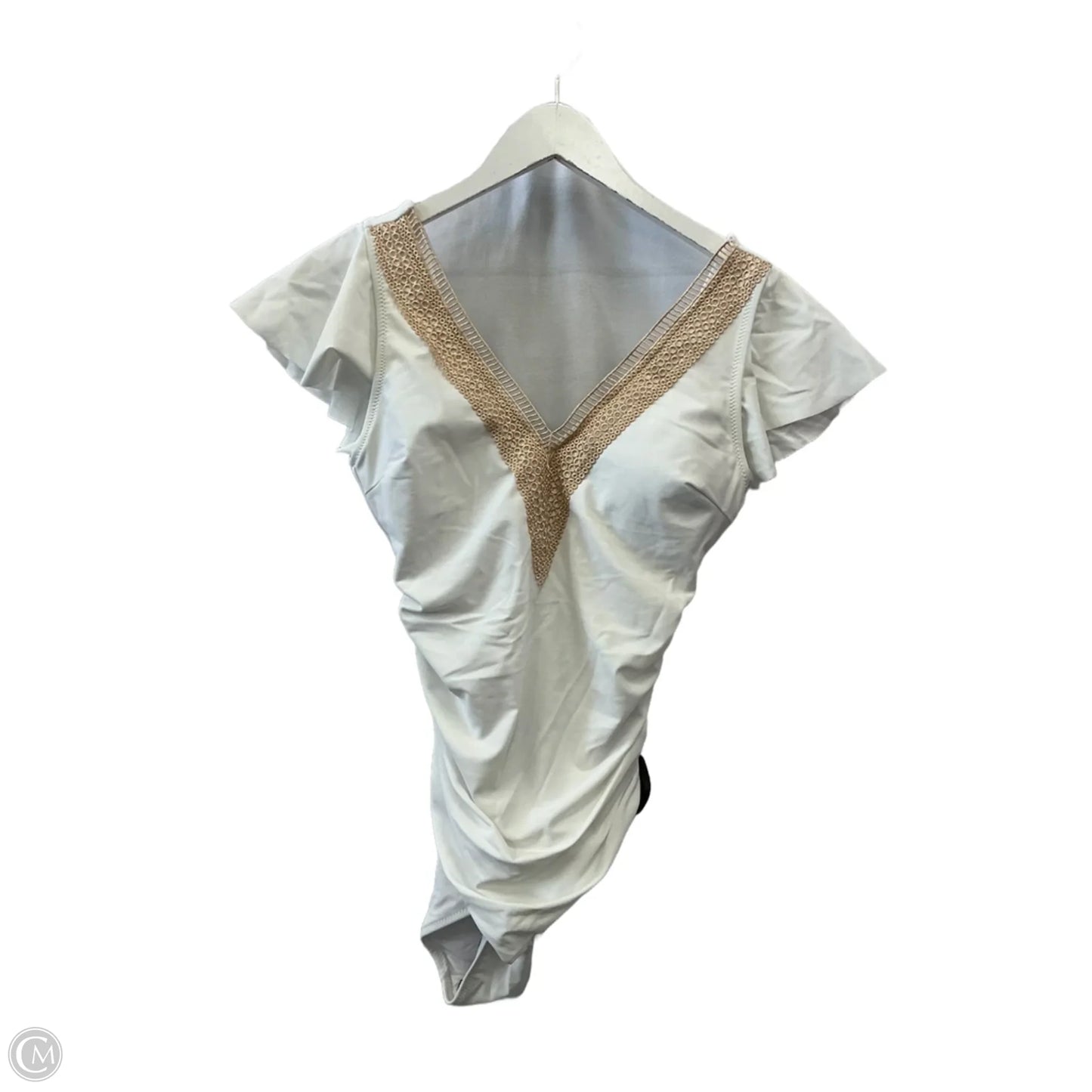 Swimsuit By Clothes Mentor In White, Size: M