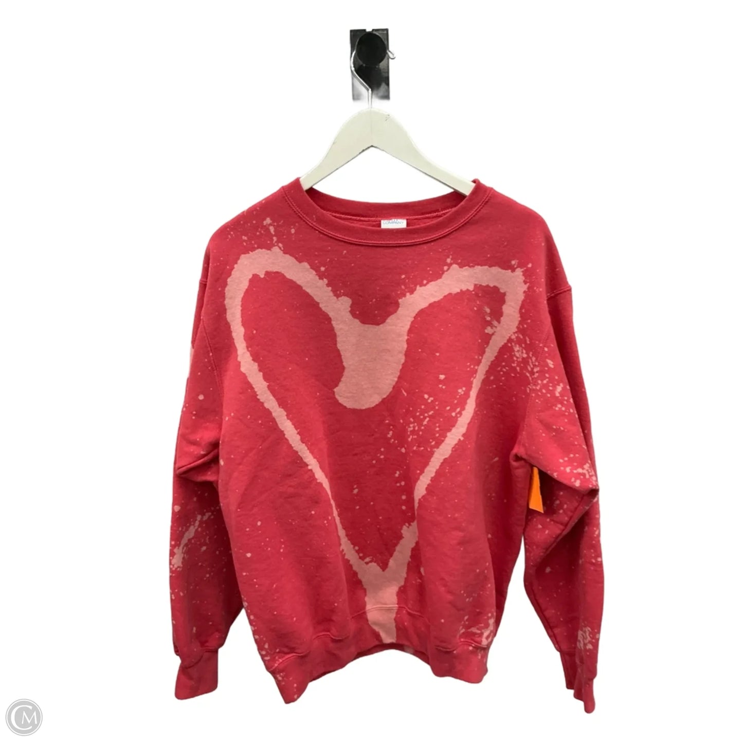 Sweatshirt Crewneck By Port & Company In Pink, Size: L