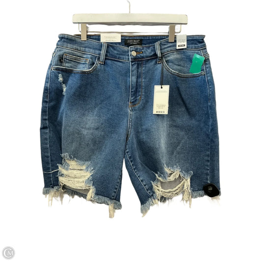 Shorts By Judy Blue In Blue Denim, Size: 2x