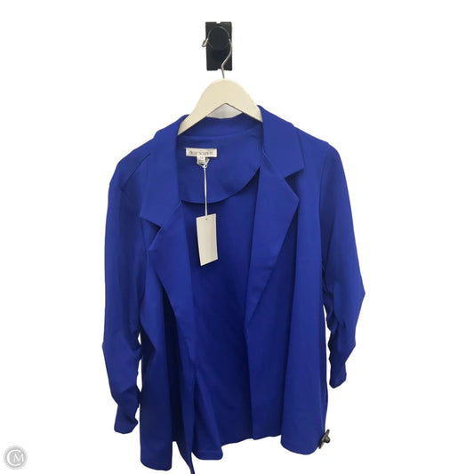 Blazer By Dear Scarlett In Blue, Size: 1x