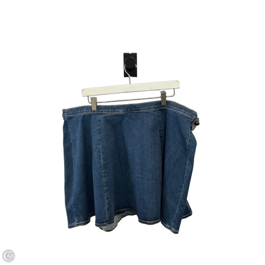 Skirt Mini & Short By Torrid In Blue Denim, Size: 22
