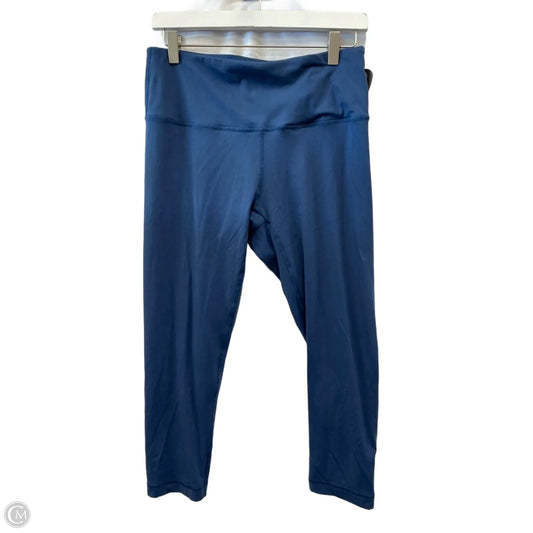 Athletic Capris By 90 Degrees By Reflex In Blue, Size: L