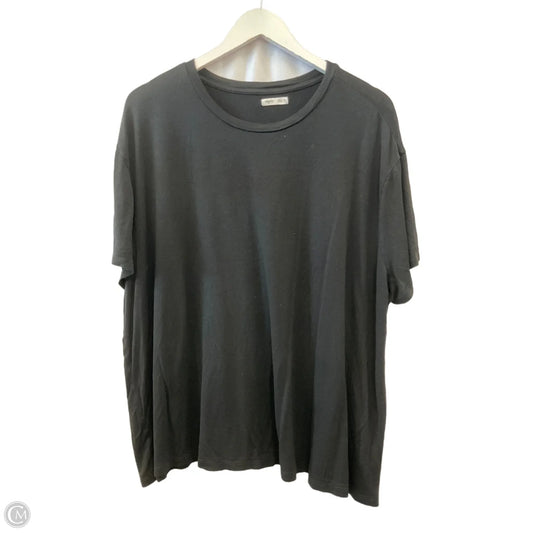 Top Short Sleeve Basic By Edgely In Black, Size: 2x