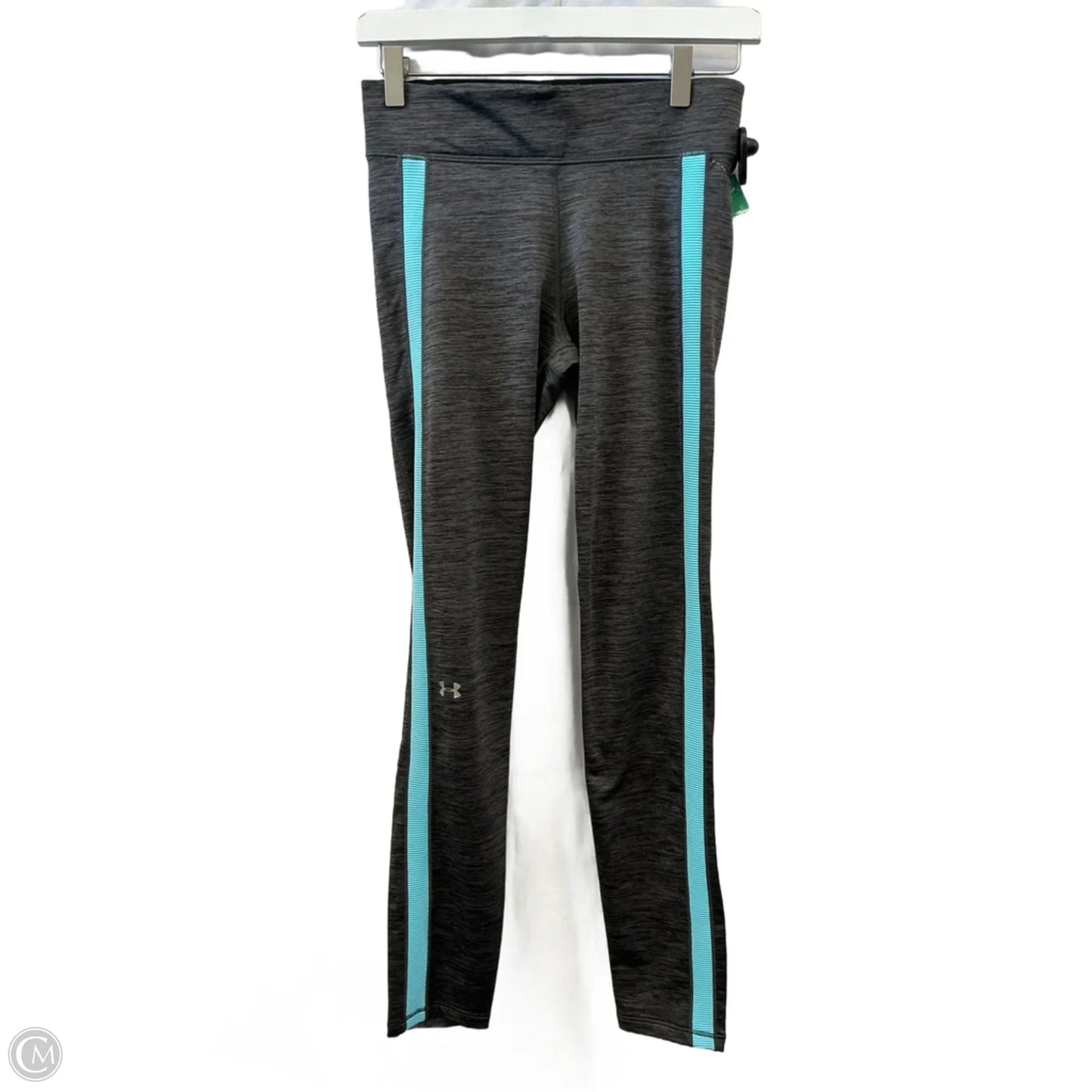 Athletic Leggings By Under Armour In Grey, Size: M