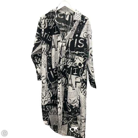 Dress Casual Midi By Live 4 Truth In Black & White, Size: M